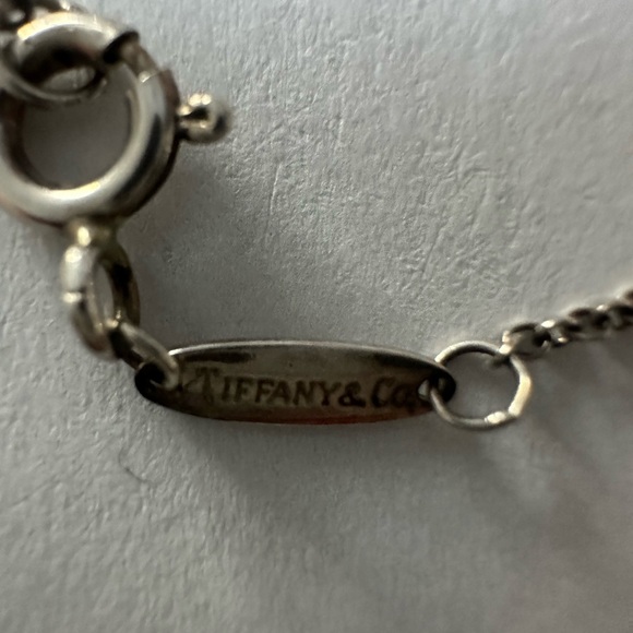 Elsa Peretti By Tiffany & Co Sterling Silver Bean Necklace 16” w/ Pouch - Picture 7 of 10